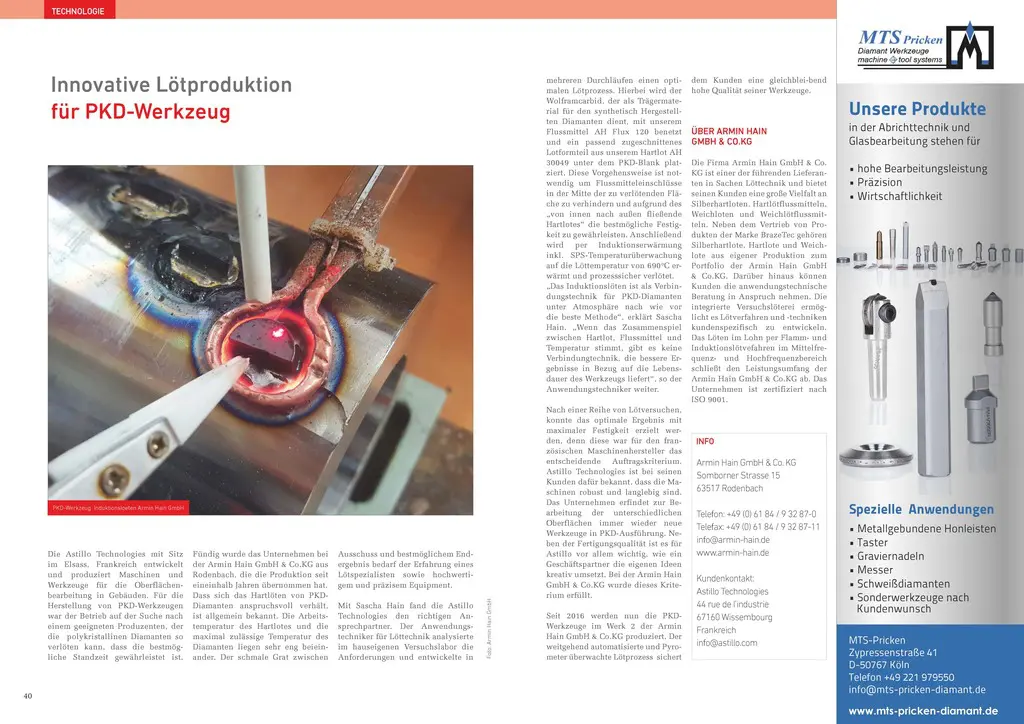 Beitrag im Fachblatt Diamond Business